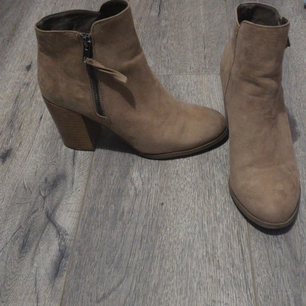 Taupe booties